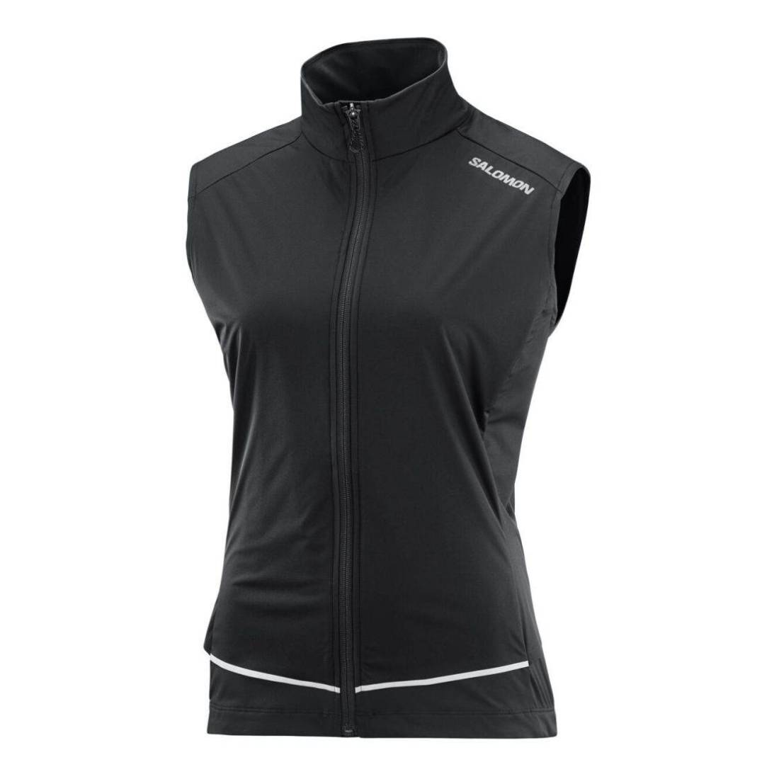 Salomon LIGHT SHELL VEST Damen Laufweste black Gr. L von Salomon