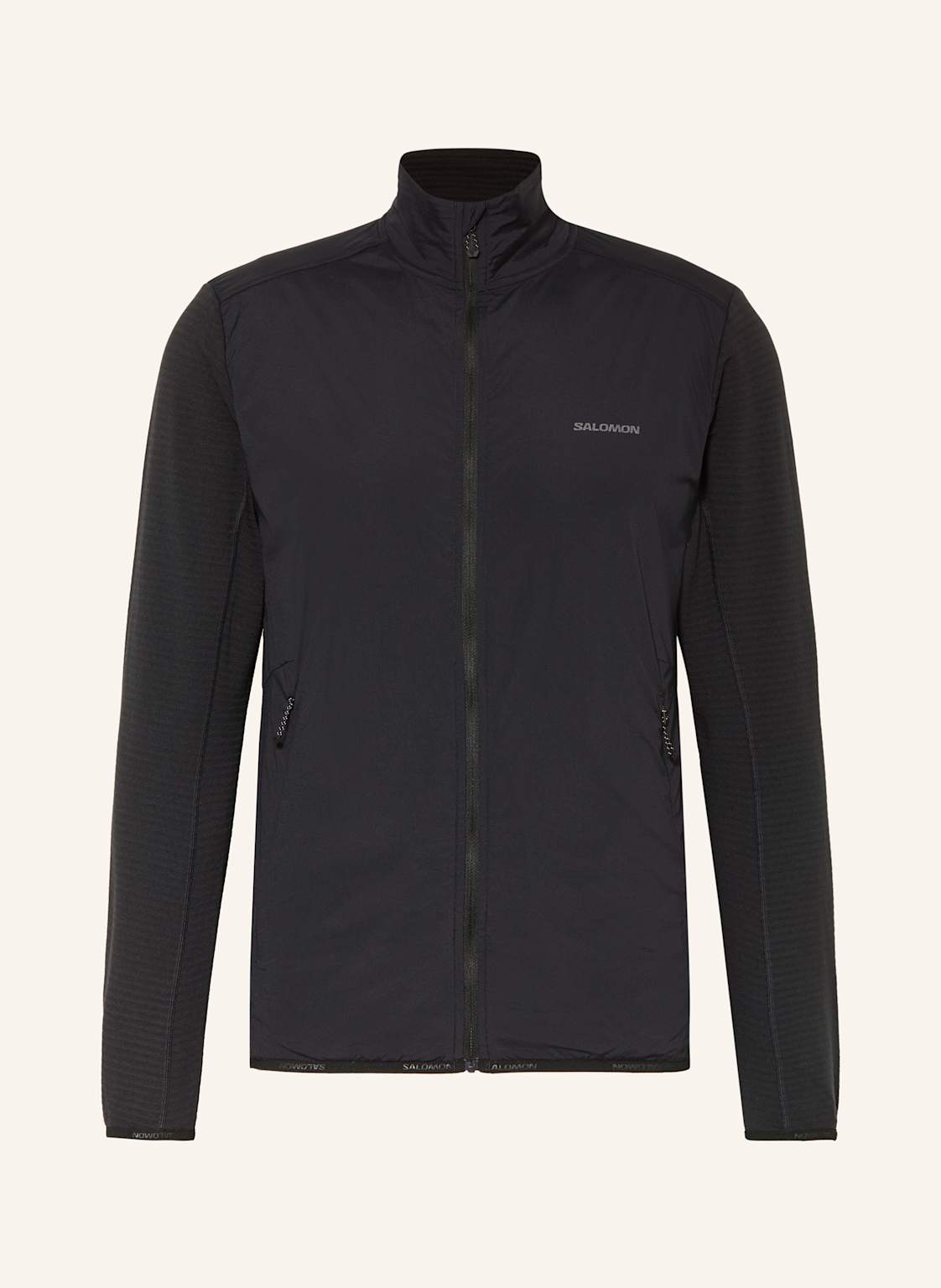 Salomon Laufjacke Essential Lightwarm Hybrid schwarz von Salomon