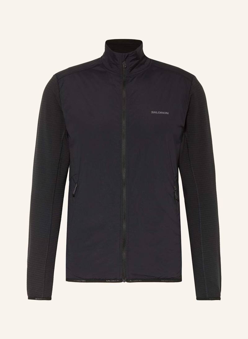 Salomon Laufjacke Essential Lightwarm Hybrid schwarz von Salomon