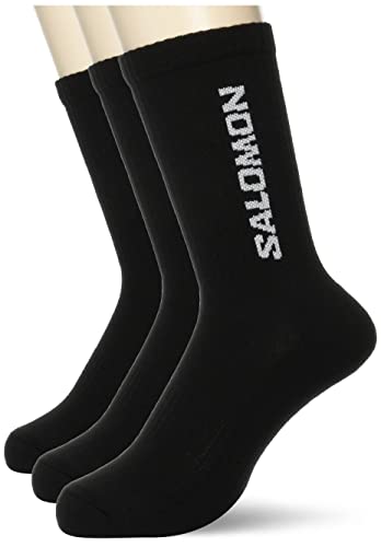 Salomon Lc2086000 Everyday Crew 3-Pack Socken Schwarz Uni Socken, schwarzes, 39-41 von Salomon