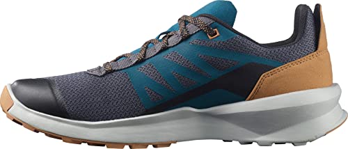 Salomon Patrol Wanderschuhe für Herren Kletterschuh, Magnet/Perlblau/Tabakbraun, 42 2/3 EU von Salomon