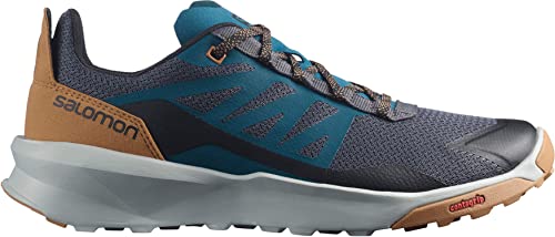 Salomon Patrol Wanderschuhe für Herren Kletterschuh, Magnet/Perlblau/Tabakbraun, 42 2/3 EU von Salomon