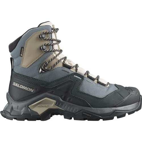 Salomon Quest Element Gore-Tex Women's Backpacking Shoes, Athletic inspiration, All-terrain stability, and Outdoor essentials,Ebony Rainy Day Stormy Weather, 39 1/3 EU von Salomon