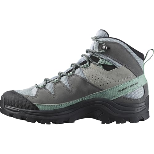 Salomon Quest Rove Gore-tex, Hiking Shoe Damen, Quarry Quiet Shade Black, 44 EU von Salomon
