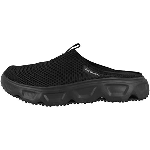 Salomon Reelax Slide 6.0 Herren Erholungsschuhe, Gepolsterte Stabilität, Sofortiger und lang anhaltender Komfort, Vielseitiger Einsatz, Black, 43 1/3 von Salomon