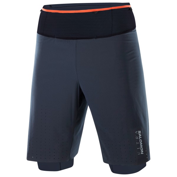 Salomon - S/Lab Utra 2in1 François D'Haene Shorts - Laufshorts Gr S blau von Salomon