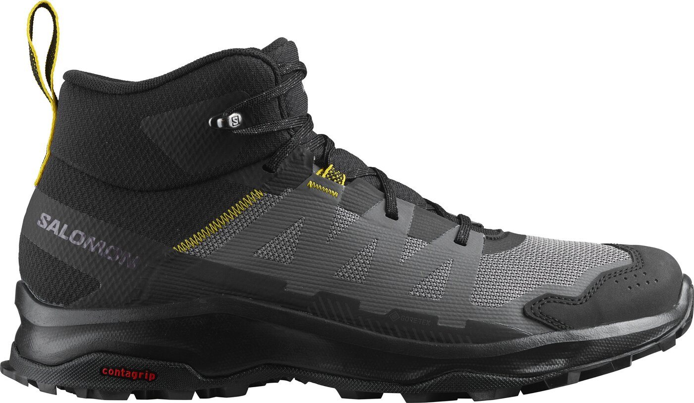 Salomon SHOES ARDENT MID GTX Black/Mag BLACK/MAGNET/EMPIRE YELLOW Outdoorschuh von Salomon
