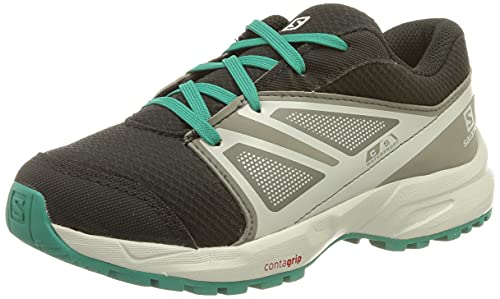 Salomon Sense Climasalomon™ Waterproof (wasserdicht) Kinder Trailrunning-Schuhe, Schwarz (Black/Pearl Blue/Parasailing), 27 EU von Salomon