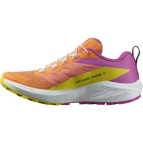 Salomon Damen Sense Ride Trailrunning-Schuhe, Bird Of Paradise White Sulphur Spring, 39 1/3 EU von Salomon