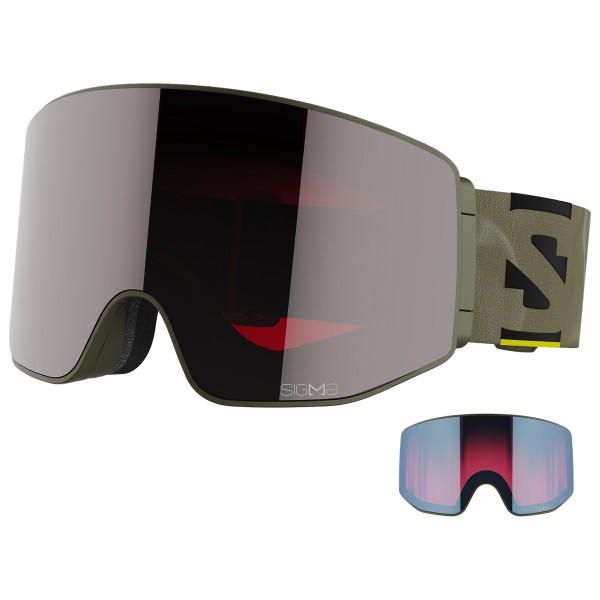Salomon - Sentry Prime Sigma S3 + Ice Blue S2 - Skibrille Gr Large grau von Salomon