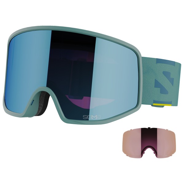 Salomon - Sentry Pro Sigma S3 + Silverpink S2 - Skibrille Gr Large türkis von Salomon