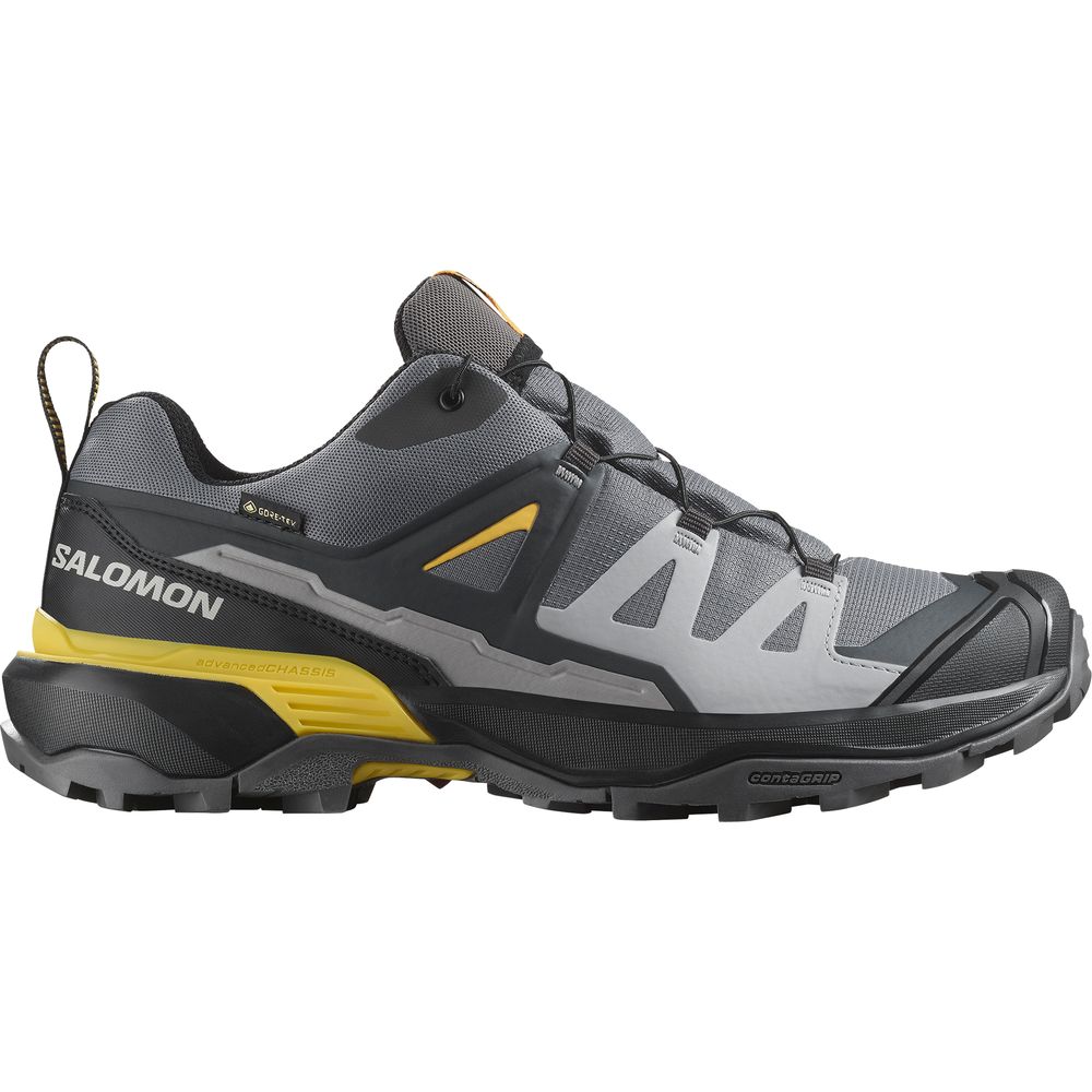 Salomon Shoe X Ultra 360 GTX Herren Hikingschuh castlerock black spicy mustard UK 8 von Salomon