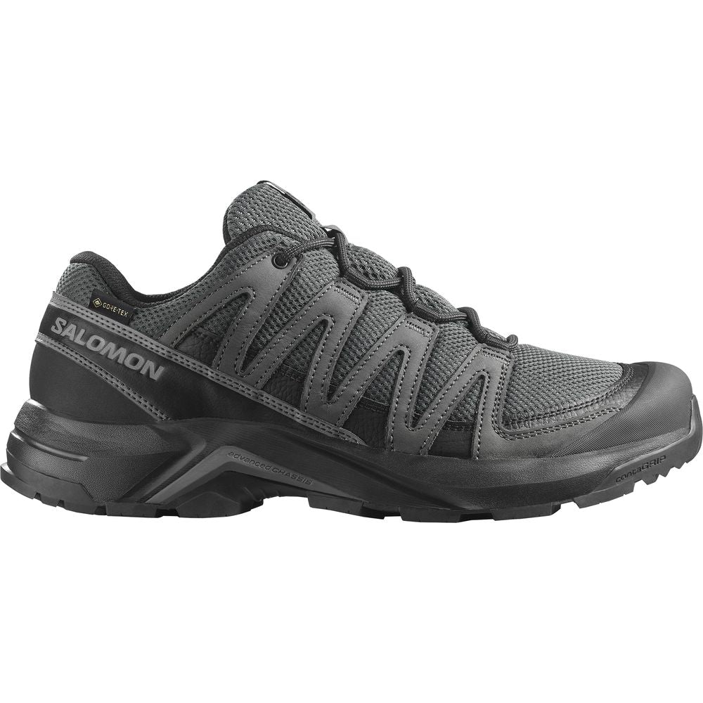 Salomon Shoes X-Adventure Recon GTX Herren Wanderschuh asphalt castlerock black UK 10 von Salomon