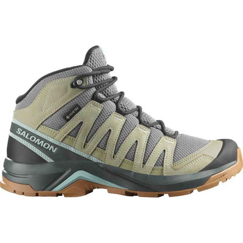 Salomon Shoes X-Adventure Recon Mid GTX W Damen Bergschuh sedona sage seagrass tourmaline UK 5 von Salomon