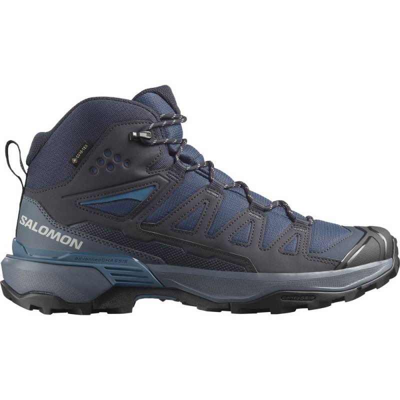Salomon Shoes X Ultra 360 Mid GTX Herren Wanderschuh blue nights dark navy dark blue UK 10,5 von Salomon