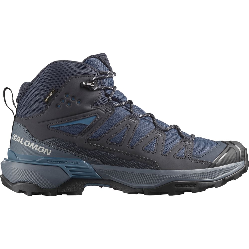 Salomon Shoes X Ultra 360 Mid GTX Herren Wanderschuh blue nights dark navy dark blue UK 12 von Salomon