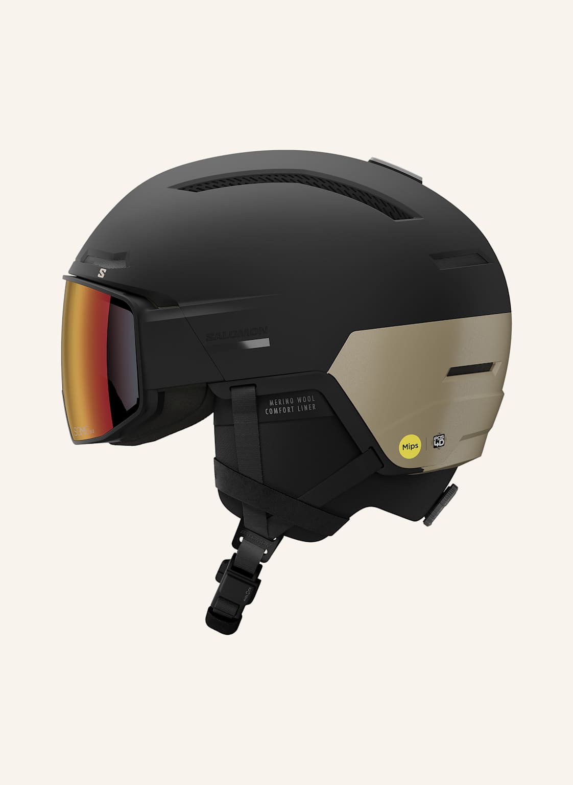 Salomon Skihelm Driver Prime Sigma Photo Mips Mit Visier schwarz von Salomon