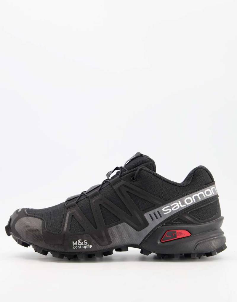Salomon - Speedcross 3 - Unisex-Sneaker in Schwarz/Schwarz/Quiet Shade von Salomon