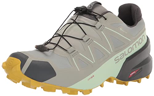 Salomon Speedcross 5 Gore-Tex Damen Trail Running wasserdichte Schuhe, Wetterschutz, Aggressiver Grip, Präzise Passform, Wrought Iron, 44 von Salomon