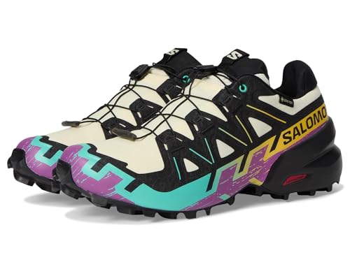 Salomon Speedcross 6 Damen-Sneaker, Transparentes Gelb/Schwarz/Wasserfall, 38 EU von Salomon