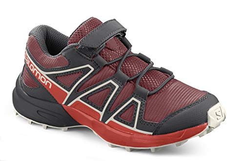 Salomon Speedcross Bungee Kinder Trailrunning-Schuhe, Rot (Red Dahlia/Cherry Tomato/Vanilla Ice), 26 EU von Salomon