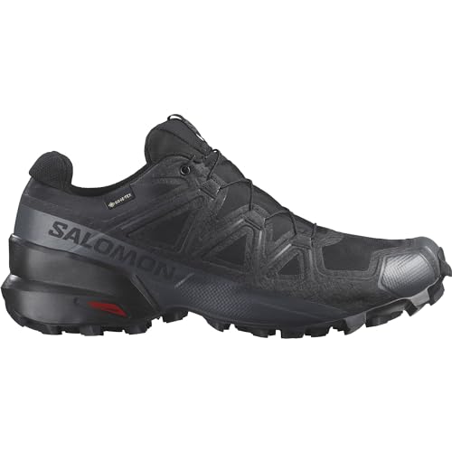 Salomon Speedcross Gore-Tex Wasserdichte Herren Trail-Laufschuhe,Wetterschutz,Aggressiver Grip,Black,44 ⅔ von Salomon