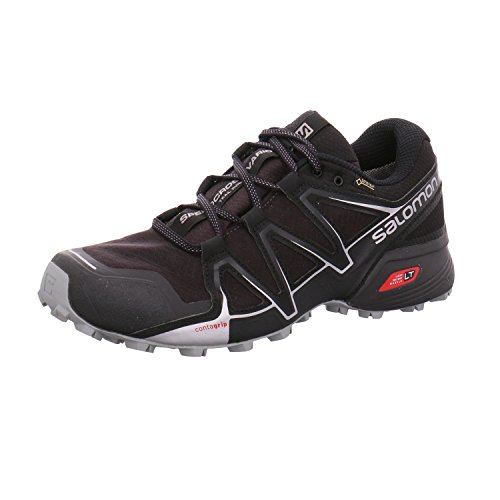 Salomon Speedcross Vario 2 Gore-Tex Herren Trailrunning-Schuhe, Schwarz (Phantom - Black - Monument), 46 EU von Salomon