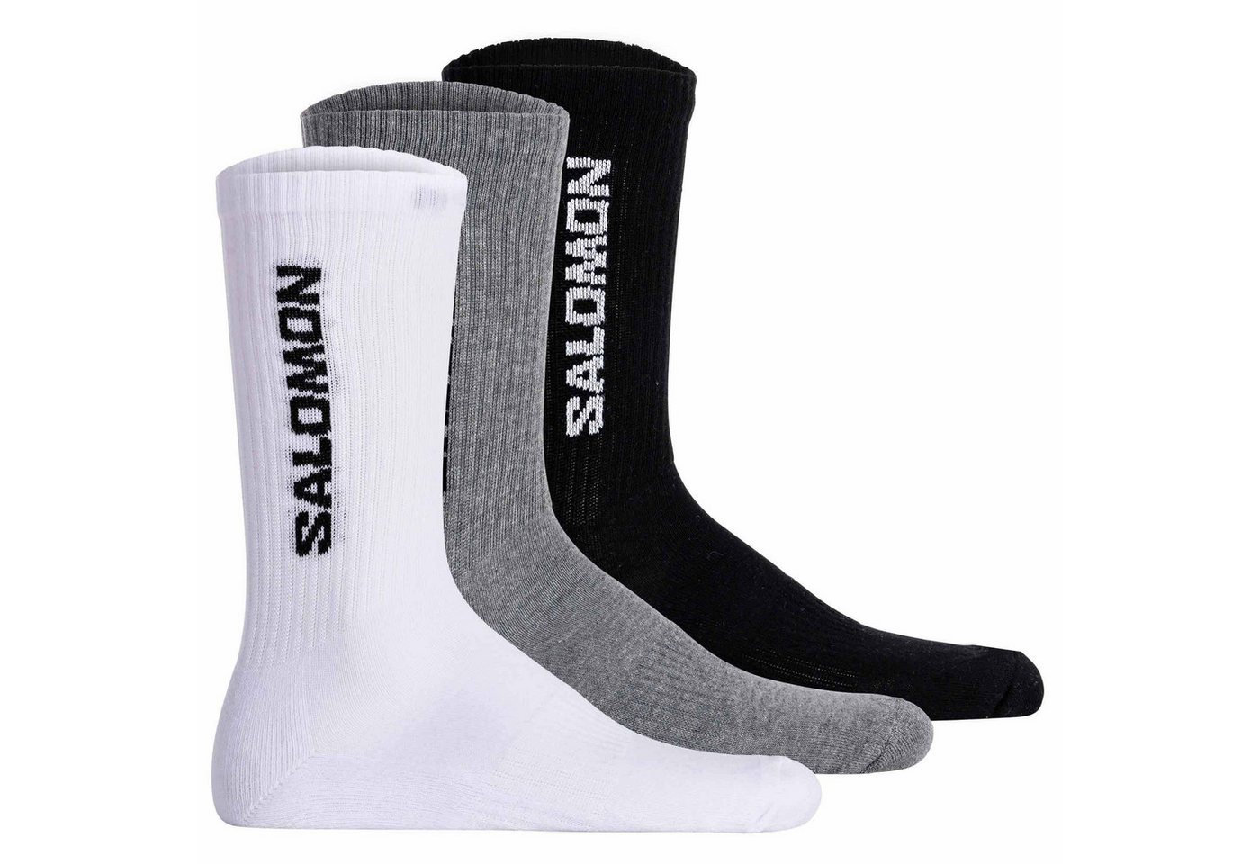 Salomon Sportsocken Unisex Socken, 3er Pack - EVERYDAY CREW, Frottee von Salomon