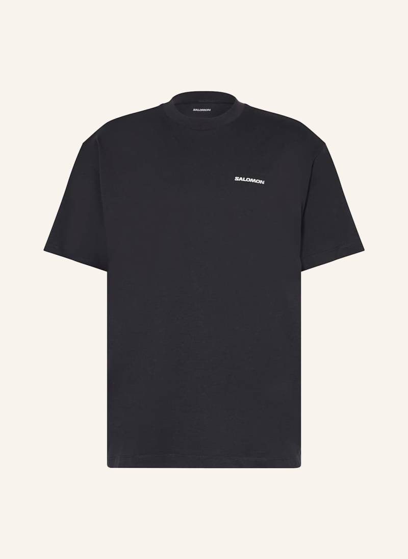 Salomon T-Shirt Chest Logo schwarz Salomon T-Shirt Chest Logo schwarz von Salomon