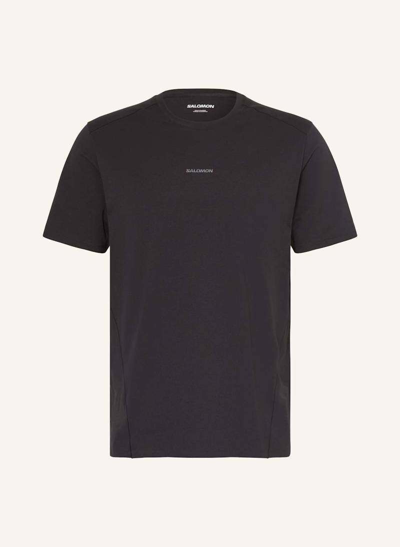 Salomon T-Shirt Trackline schwarz von Salomon