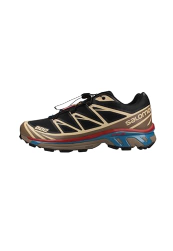 Salomon - Turnschuhe XT-6 Black/Falcon/Cow Hide aus Leder, Multicolor (8) von Salomon