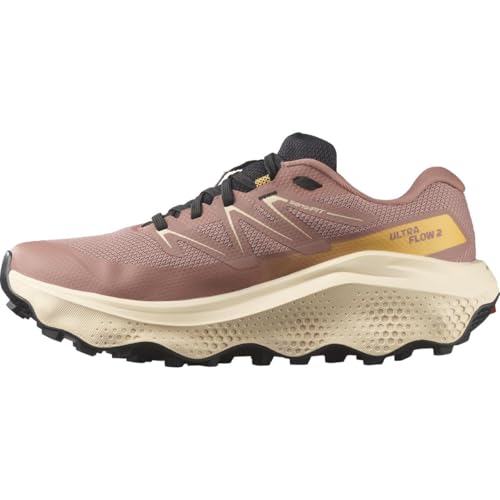 Salomon Damen Ultra Flow 2 Gore-TEX, vielseitige Trailrunning Schuhe für Komfort, ideal für Wanderungen und Trailrunning bei Outdoor-Abenteuern, Dunkelblau, 40 ⅔ von Salomon