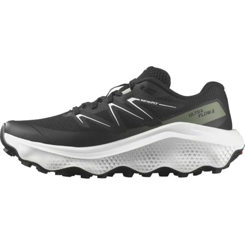 Salomon Damen Ultra Flow 2, vielseitige Trailrunning Schuhe für Komfort, ideal für Wanderungen und Trailrunning bei Outdoor-Abenteuern, Schwarz, 37 ⅓ von Salomon