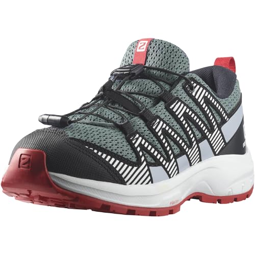 Salomon XA Pro V8 Unisex Kinder-Multisportschuhe, Präzise Passform, Grip in jedem Gelände, Sportlicher Look, Stormy Weather, 35 von Salomon