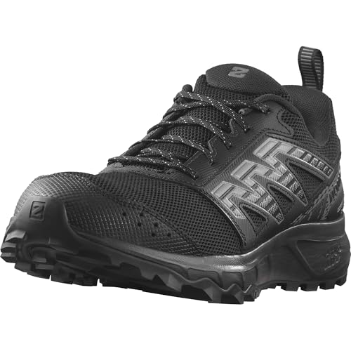 Salomon Wander Herren Trail Running Schuhe, Outdoor-bereit, Komfort durch Dämpfung, Sicherer Fußhalt, Black, 40 2/3 von Salomon