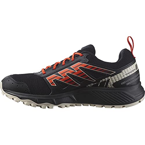 Salomon Wander Herren Trailrunningschuhe, Outdoor-bereit, Komfort durch Dämpfung, Sicherer Fußhalt, Black, 44 von Salomon