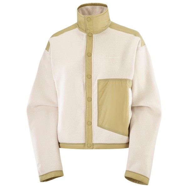 Salomon - Women's Chroma Fleece Cardigan - Fleecepullover Gr M beige von Salomon