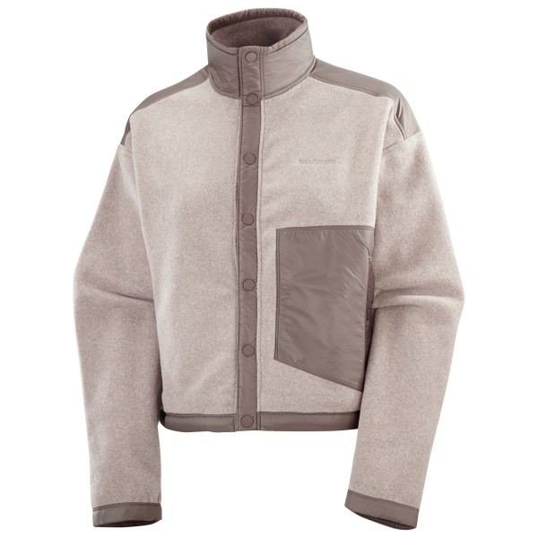 Salomon - Women's Chroma Fleece Cardigan - Fleecepullover Gr M grau von Salomon