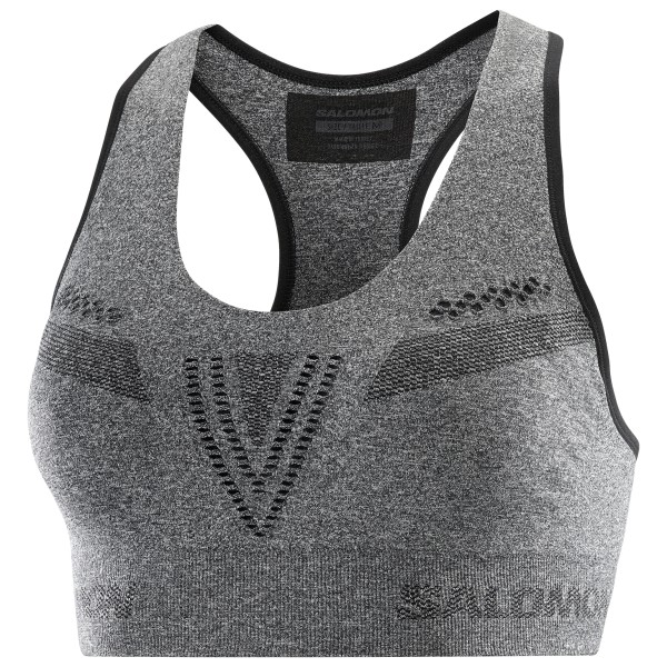 Salomon - Women's Essential Move On Seamless Bra - Sport-BH Gr S grau von Salomon