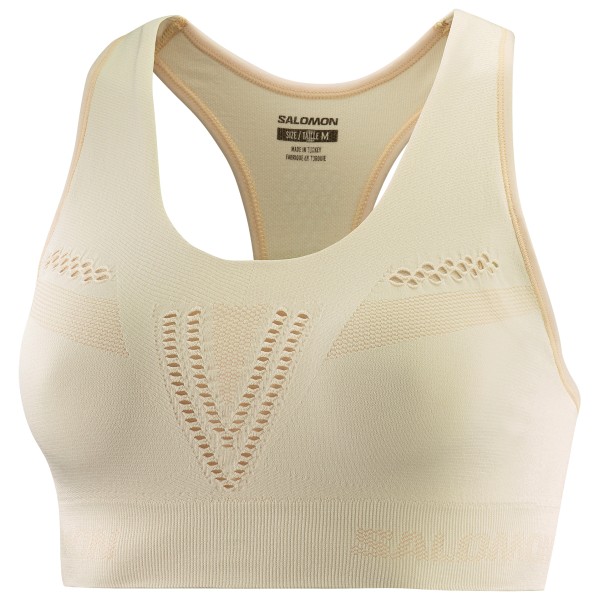 Salomon - Women's Essential Move On Seamless Bra - Sport-BH Gr XS beige von Salomon