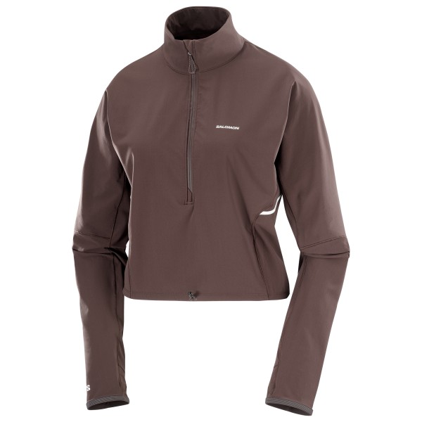 Salomon - Women's Sense Aero Hybrid Cropped - Laufshirt Gr XS braun von Salomon