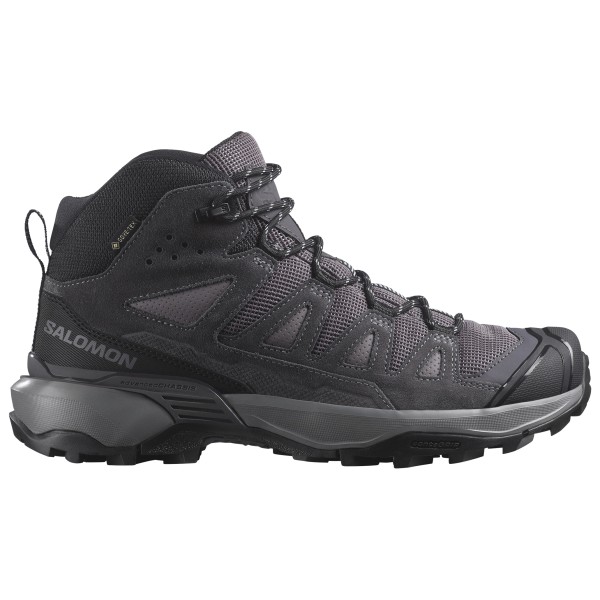 Salomon - Women's X Ultra 360 Leather Mid GORE-TEX - Wanderschuhe Gr 8 grau/schwarz von Salomon