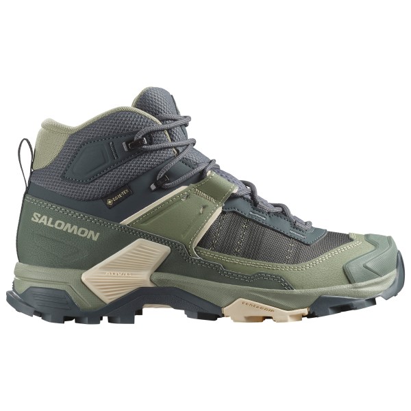 Salomon - Women's X Ultra 5 Mid GORE-TEX - Wanderschuhe Gr 7 grau/oliv von Salomon