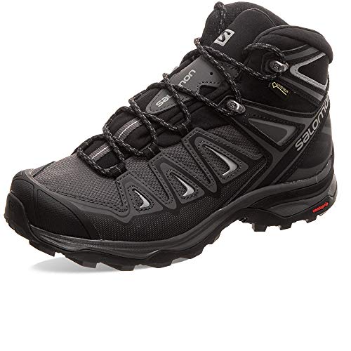 Salomon X Ultra 3 Mid Gore-Tex (wasserdicht) Damen Trekking- & Wanderschuhe, Grau (Magnet/Black/Monument), 39 1/3 EU von Salomon