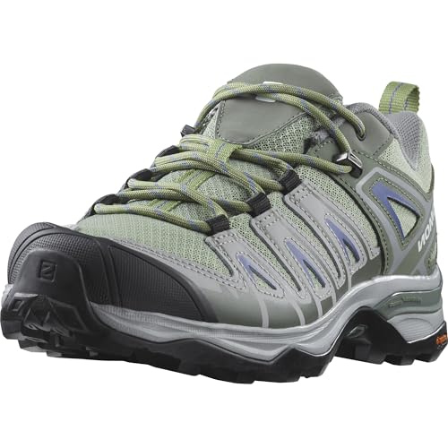 Salomon X Ultra Pioneer Aero Damen Wanderschuhe, Sicherer Fußhalt, Stabil und gedämpft, Hervorragender Grip, Oil Green, 39 1/3 von Salomon