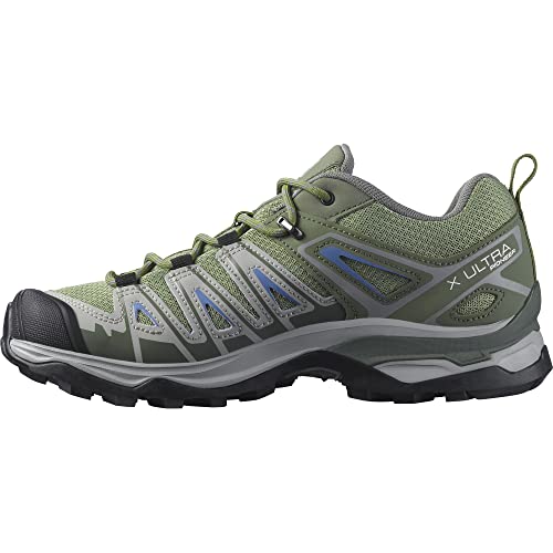 Salomon X Ultra Pioneer Aero Damen Wanderschuhe, Sicherer Fußhalt, Stabil und gedämpft, Hervorragender Grip, Oil Green, 40 von Salomon