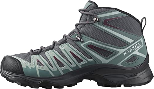 Salomon X Ultra Pioneer Mid ClimaSalomon Waterproof Damen Wanderschuhe, Alle Wetterbedingungen, Sicherer Fußhalt, Stabil und gedämpft, Ebony, 38 von Salomon