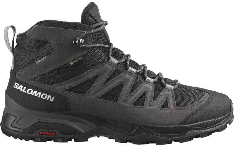 Salomon X Ward Leather Mid GTX Herren Wanderschuh phantom/black/magnet UK 10,5 Salomon X Ward Leather Mid GTX Herren Wanderschuh phantom/black/magnet UK 10,5 von Salomon