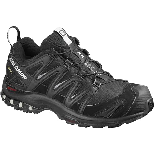 Salomon XA Pro 3D Gore-Tex Damen Trail Running Wasserdichte Schuhe, Stabilität, Grip, Langlebiger Schutz, Black, 42 2/3 von Salomon