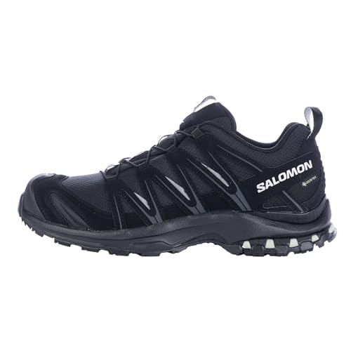 Salomon XA Pro 3D Gore-Tex wasserdichte Damen Trailrunning- und Wanderschuhe, Stabilität, Grip, Langlebiger Schutz, Black, 43 1/3 von Salomon